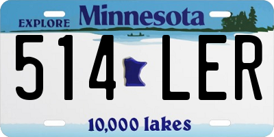 MN license plate 514LER