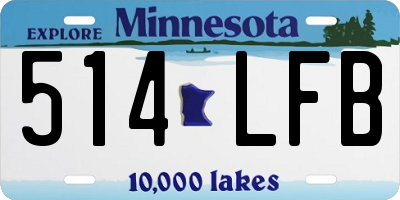 MN license plate 514LFB