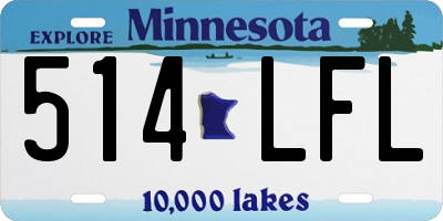 MN license plate 514LFL