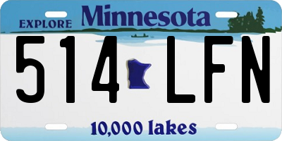 MN license plate 514LFN