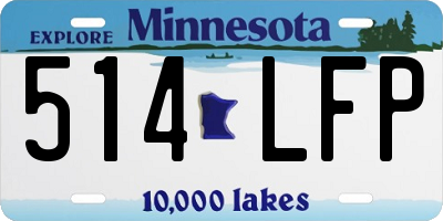 MN license plate 514LFP
