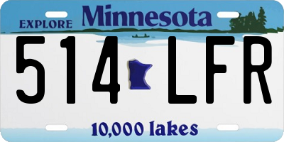 MN license plate 514LFR