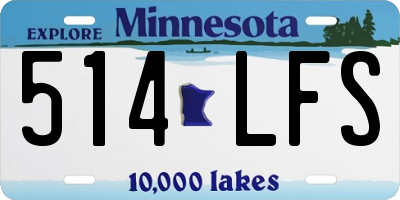 MN license plate 514LFS