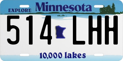 MN license plate 514LHH