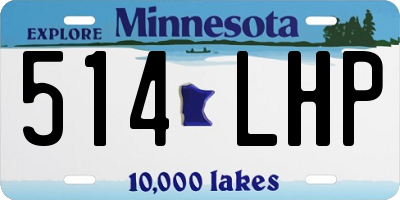 MN license plate 514LHP