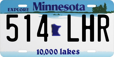 MN license plate 514LHR