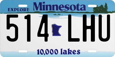 MN license plate 514LHU