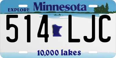 MN license plate 514LJC