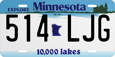 MN license plate 514LJG
