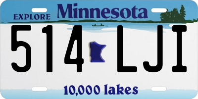 MN license plate 514LJI
