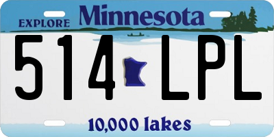 MN license plate 514LPL