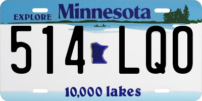 MN license plate 514LQO