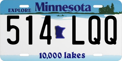 MN license plate 514LQQ
