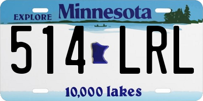 MN license plate 514LRL