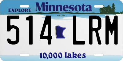 MN license plate 514LRM