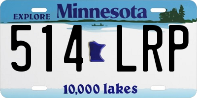 MN license plate 514LRP