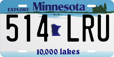 MN license plate 514LRU