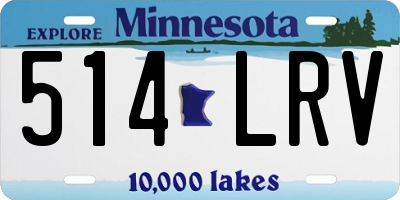 MN license plate 514LRV
