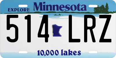 MN license plate 514LRZ