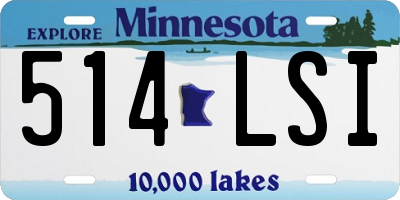 MN license plate 514LSI