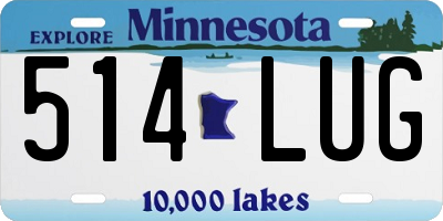 MN license plate 514LUG