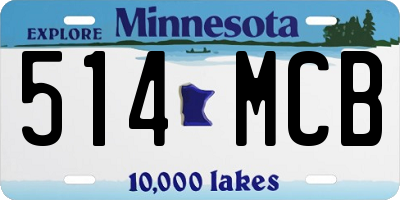 MN license plate 514MCB