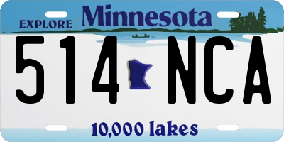 MN license plate 514NCA