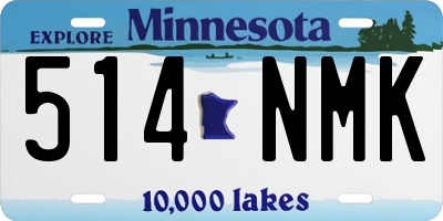 MN license plate 514NMK