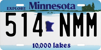 MN license plate 514NMM