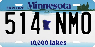MN license plate 514NMO