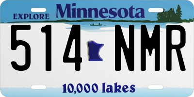 MN license plate 514NMR