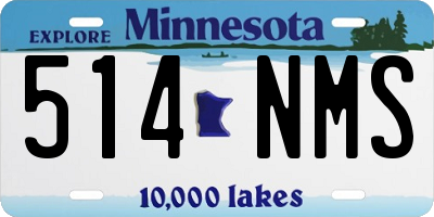 MN license plate 514NMS