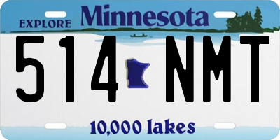 MN license plate 514NMT