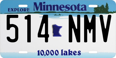 MN license plate 514NMV