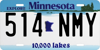MN license plate 514NMY