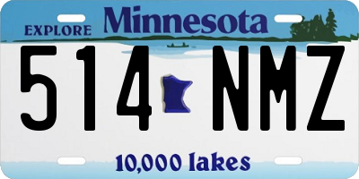 MN license plate 514NMZ