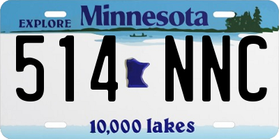 MN license plate 514NNC