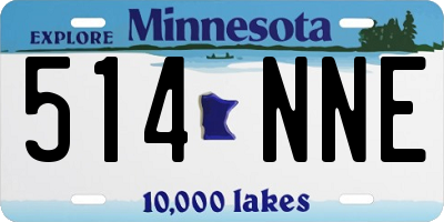 MN license plate 514NNE