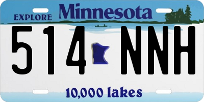 MN license plate 514NNH
