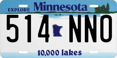 MN license plate 514NNO