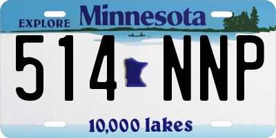 MN license plate 514NNP