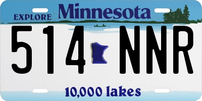 MN license plate 514NNR