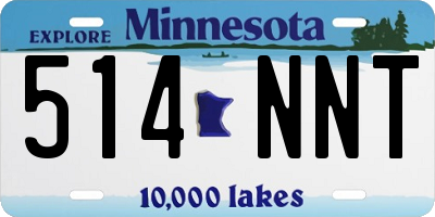 MN license plate 514NNT