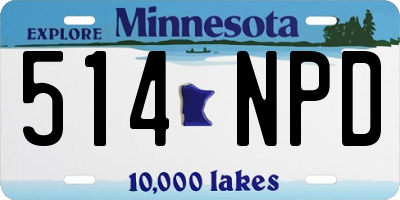 MN license plate 514NPD