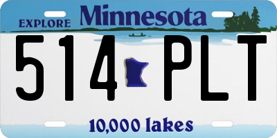 MN license plate 514PLT