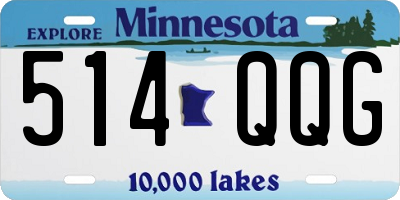 MN license plate 514QQG