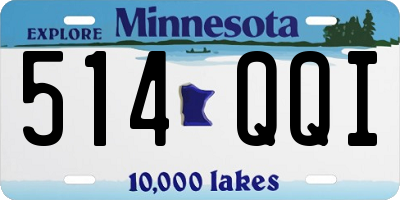 MN license plate 514QQI
