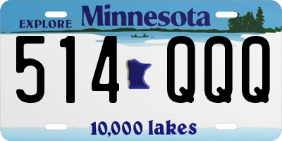MN license plate 514QQQ