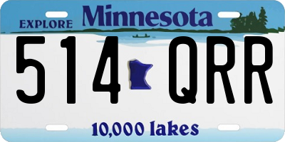 MN license plate 514QRR