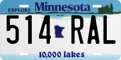 MN license plate 514RAL